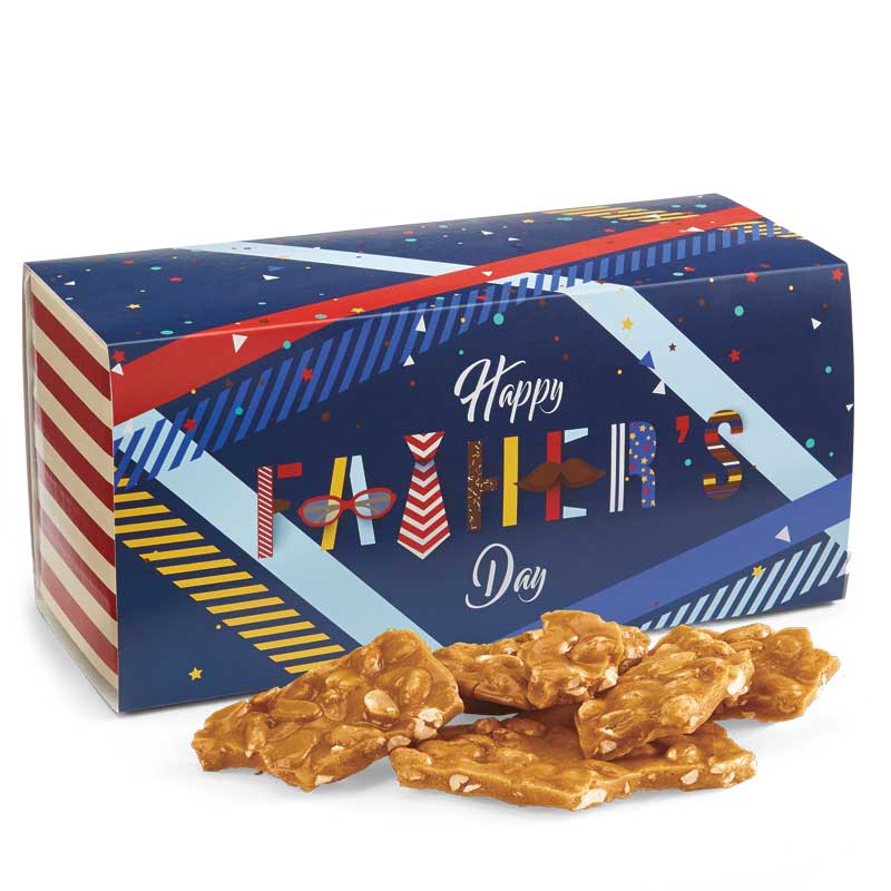 Old Fashioned Peanut Brittle in a Father's Day Gift Box