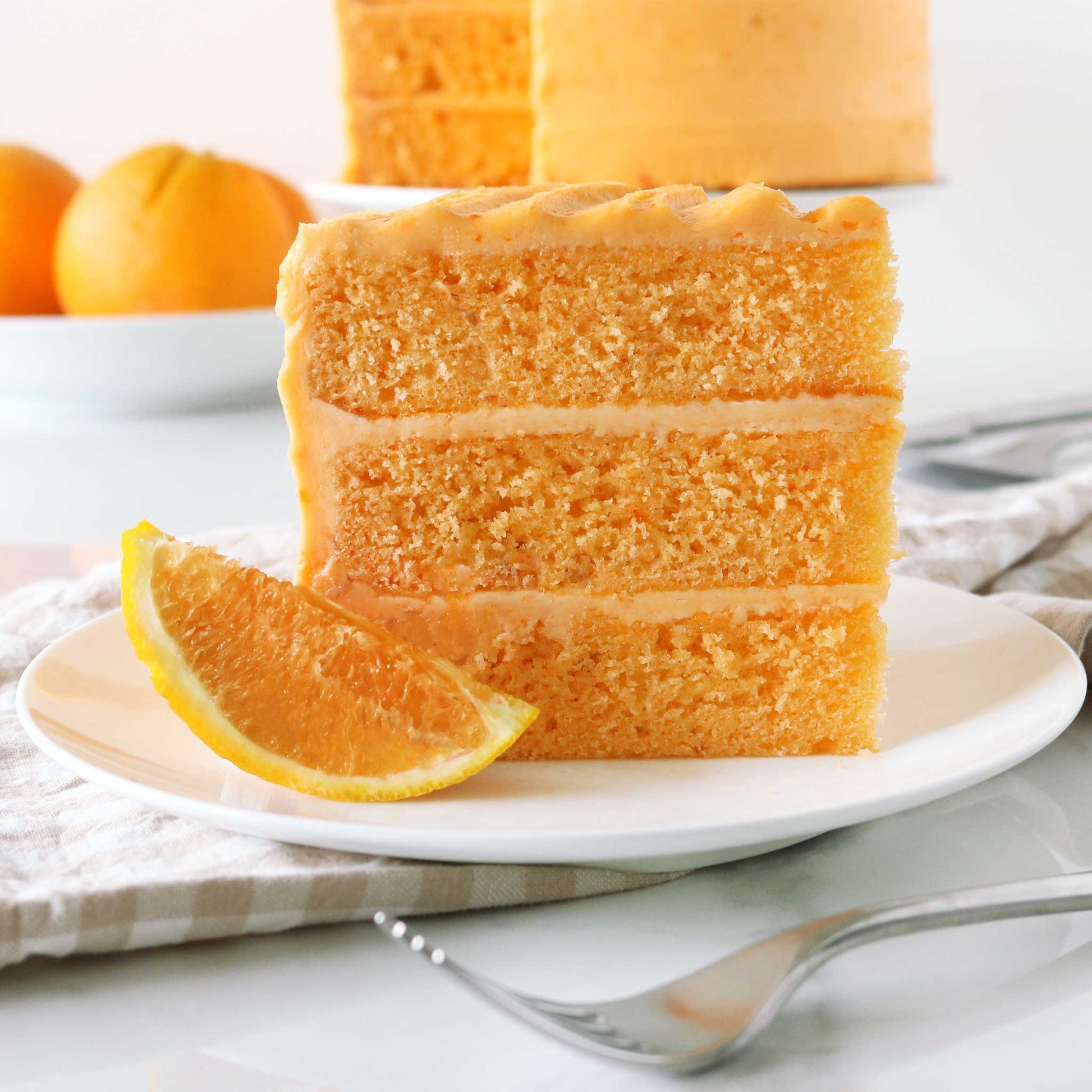 Orange Creamsicle Layer Cake