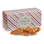 Old Fashioned Peanut Brittle in a Thank You Themed Gift Box