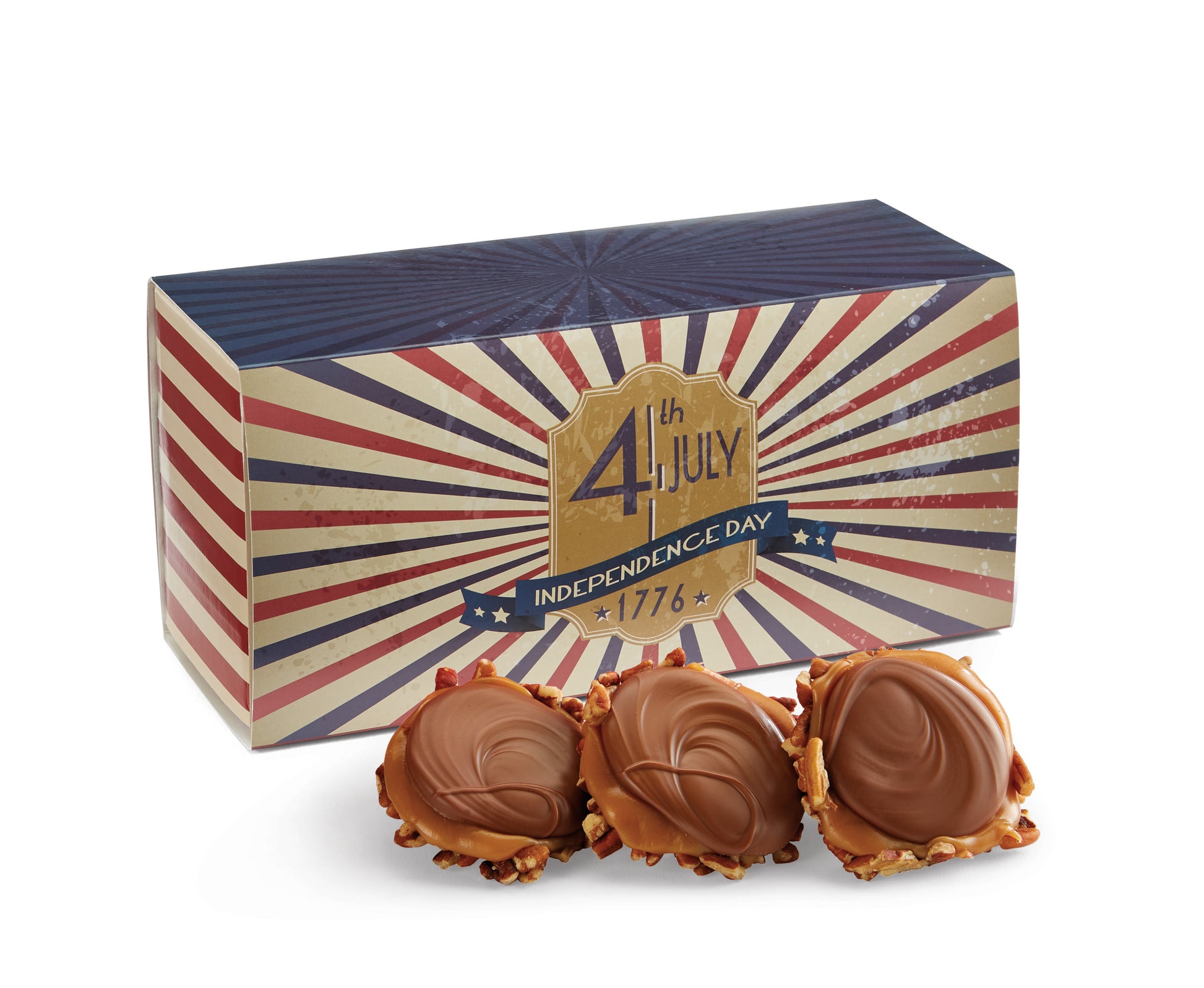 Milk Chocolate Gophers in a 4th of July Gift Box