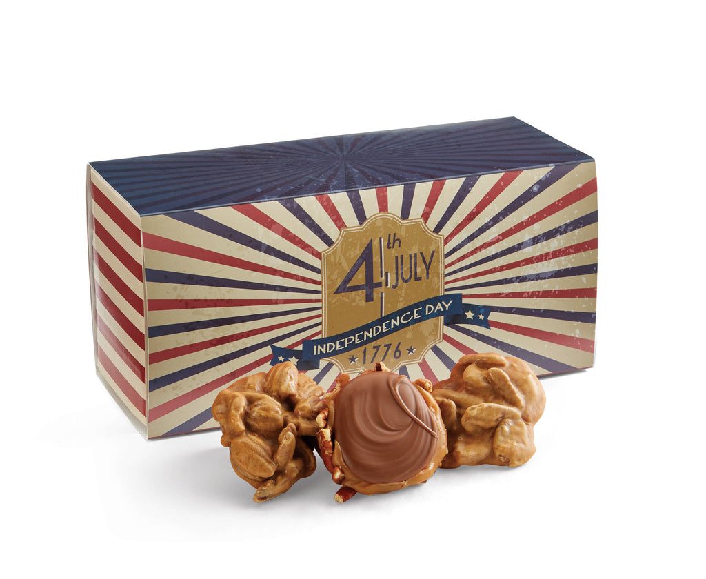 Original Pralines & Gophers Duo in a 4th of July Gift Box