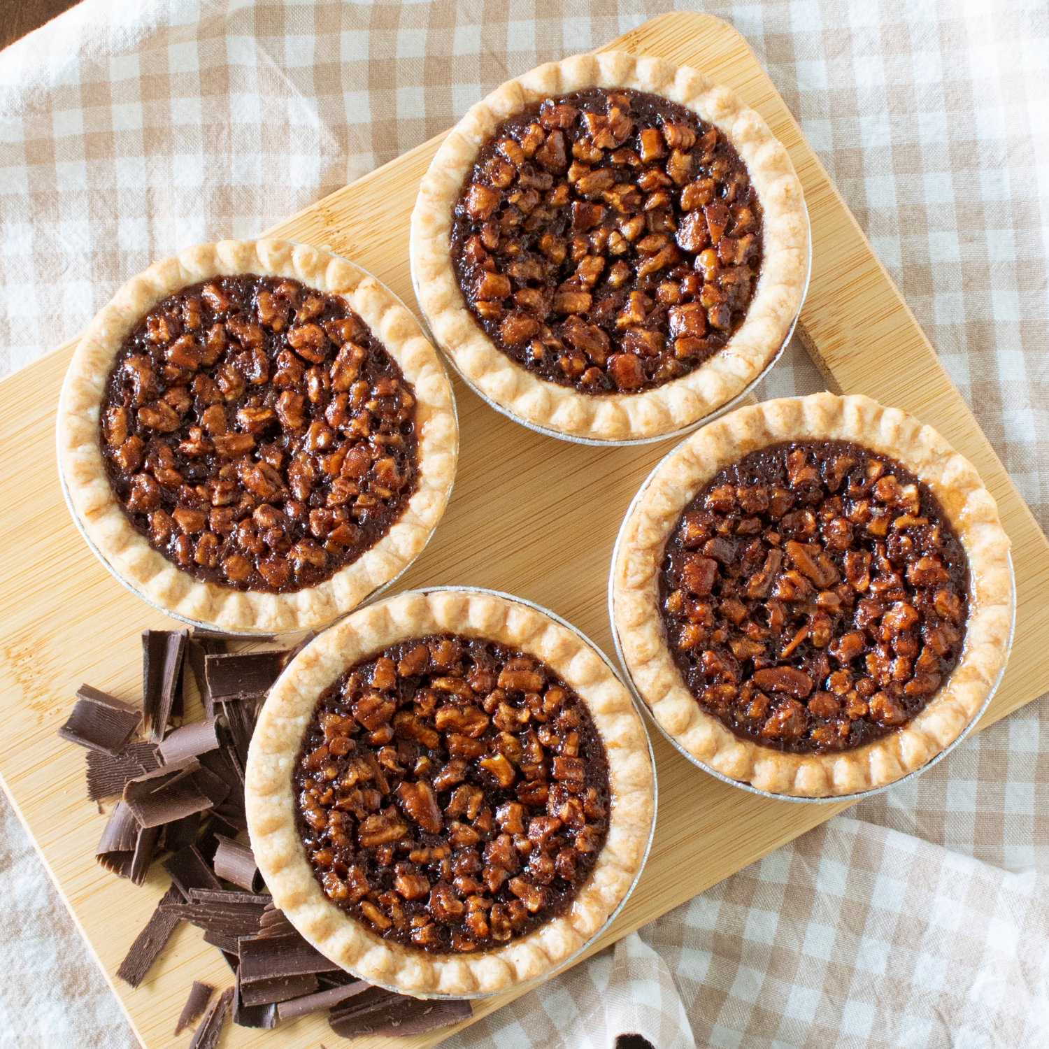 Chocolate Pecan Pie Tarts