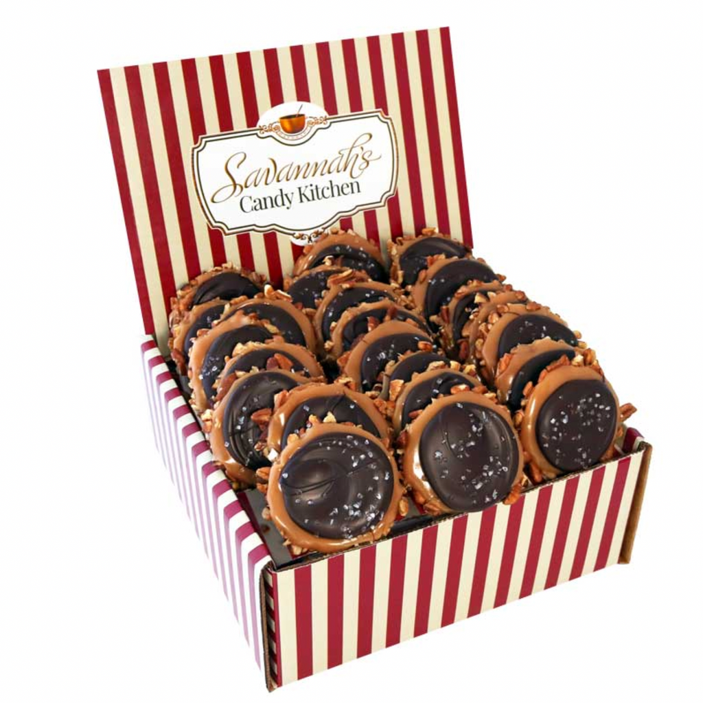 Dark Chocolate Sea Salt Gophers – Savannah's Candy Kitchen Dark Chocolate Sea Salt Gophers – Savannah's Candy Kitchen