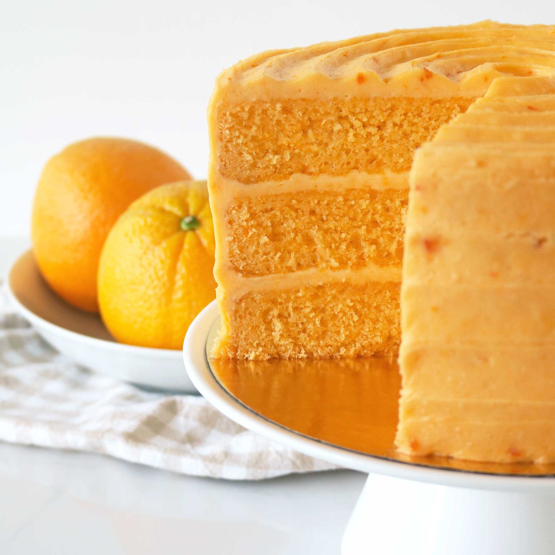 Orange Creamsicle Layer Cake