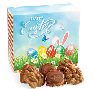 Original Pecan Pralines & Gophers Duo in an Easter Themed Gift Box