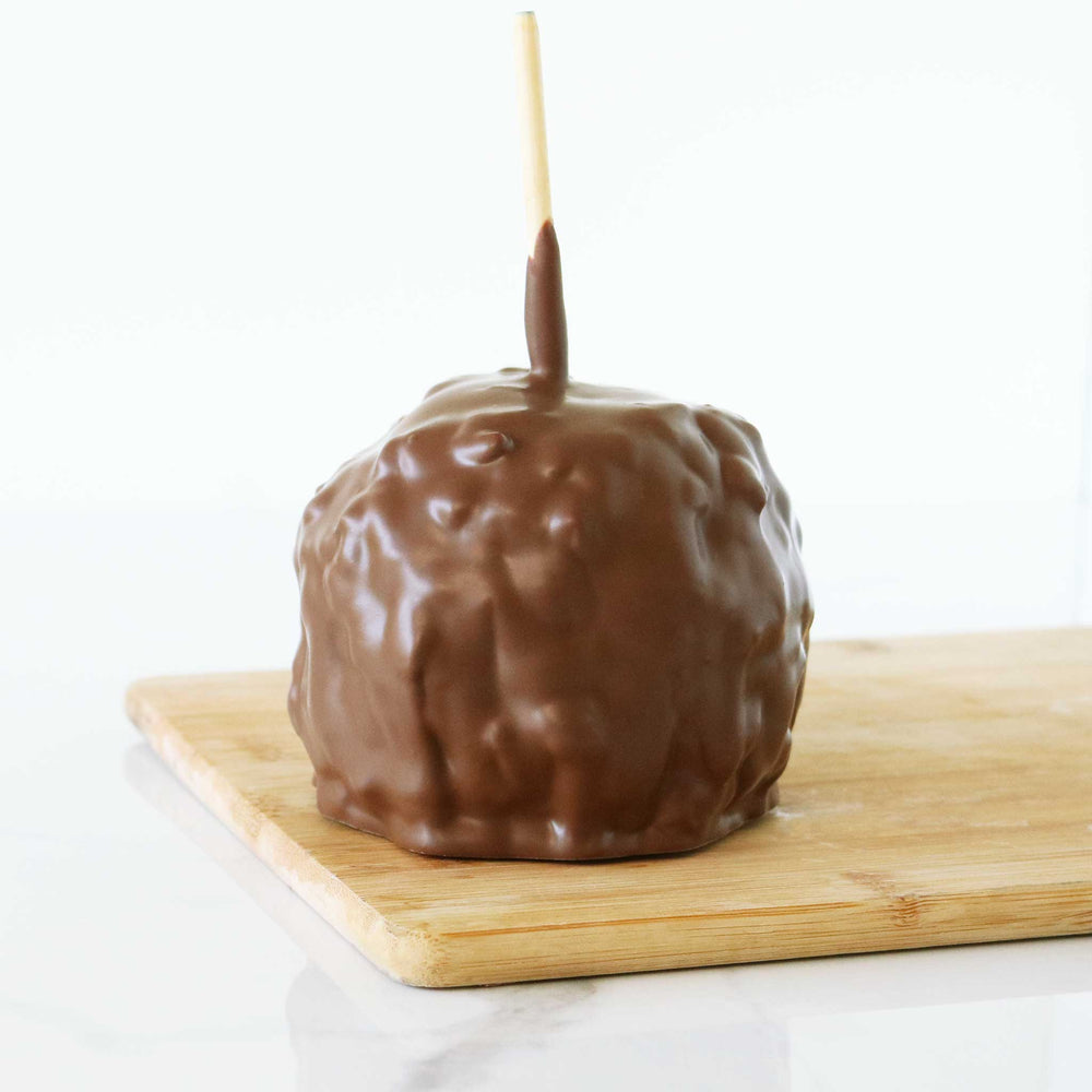 Chocolate Dipped Caramel Apple with Nuts