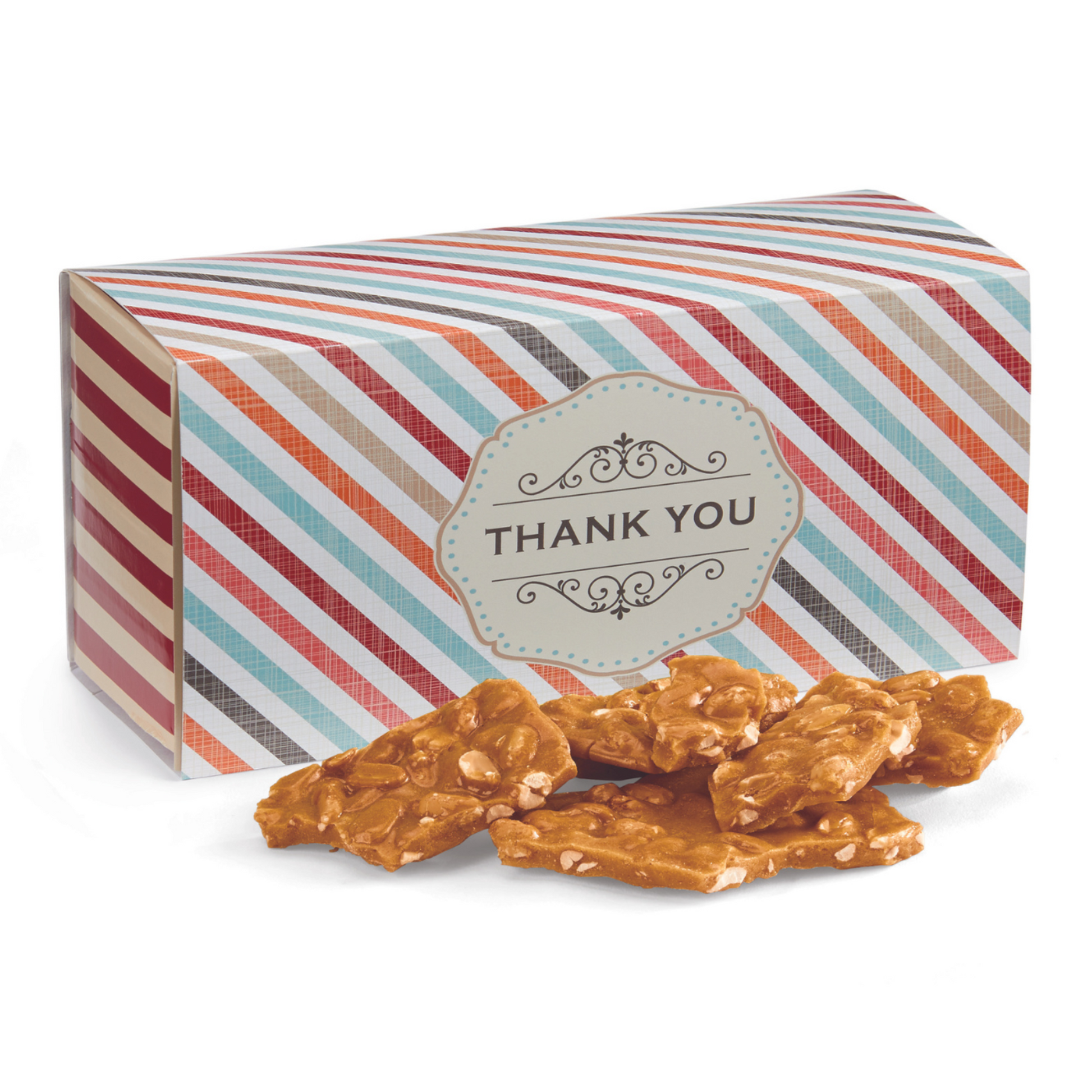 Old Fashioned Peanut Brittle in a Thank You Gift Box
