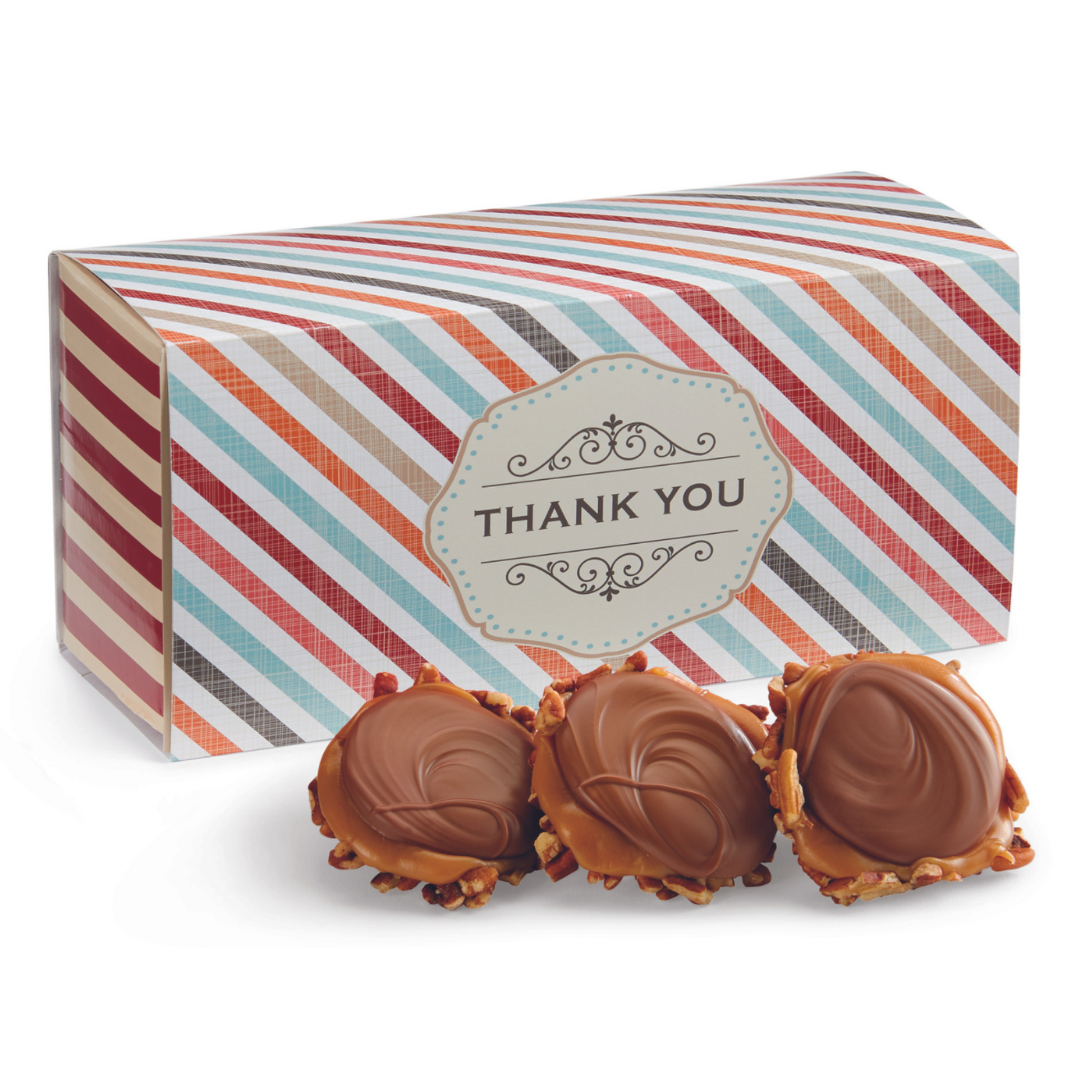 Milk Chocolate Gophers in a Thank You Themed Gift Box
