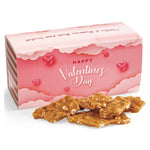 Old Fashioned Peanut Brittle in Valentine's Day Gift Box