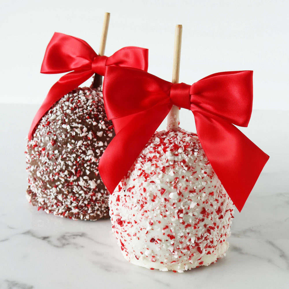 Peppermint Caramel Apples Hero