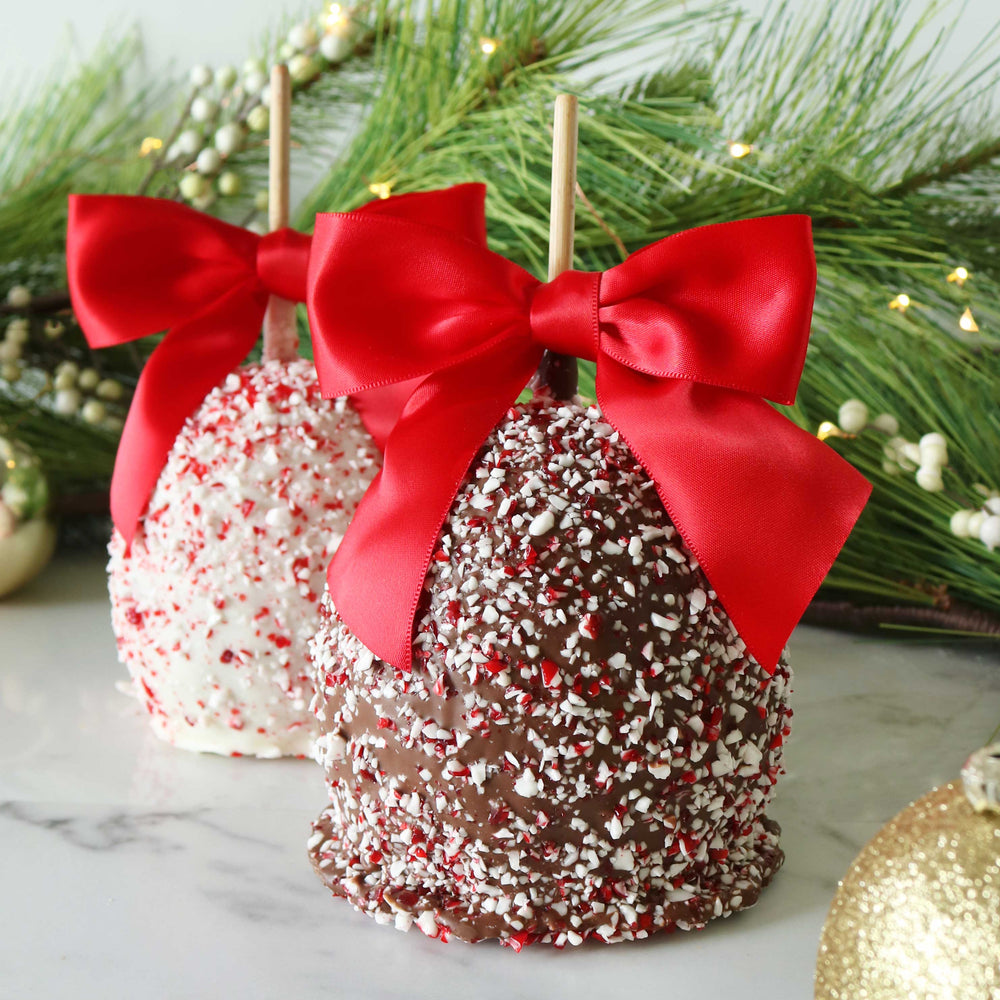 Holiday Hero Peppermint Caramel Apples