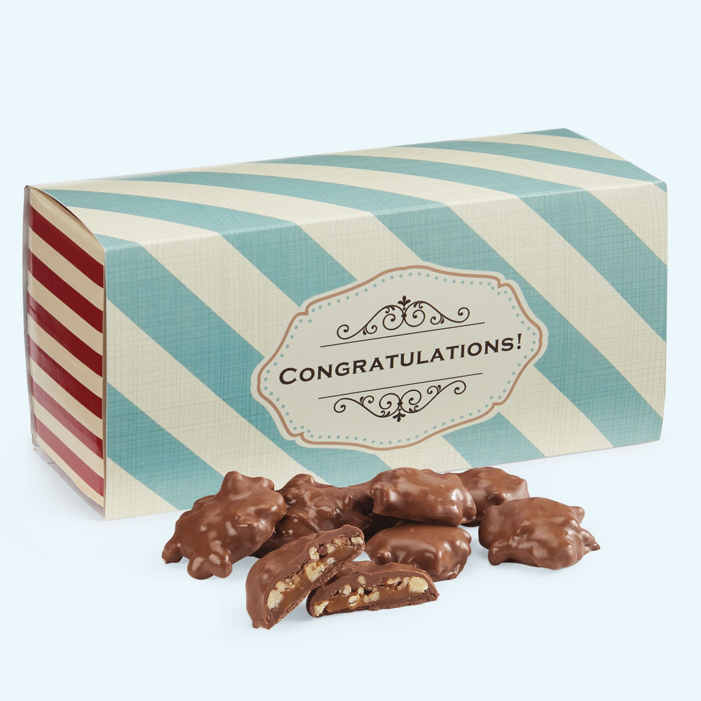 Baby Gophers in a Congratulation Themed Gift Box
