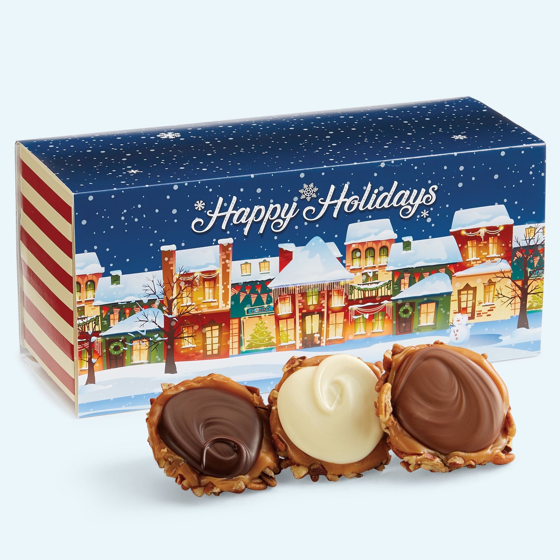 Assorted Gophers in a Happy Holidays Gift Box