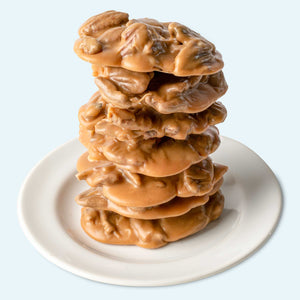 Azalea Pralines Stacked on a Plate