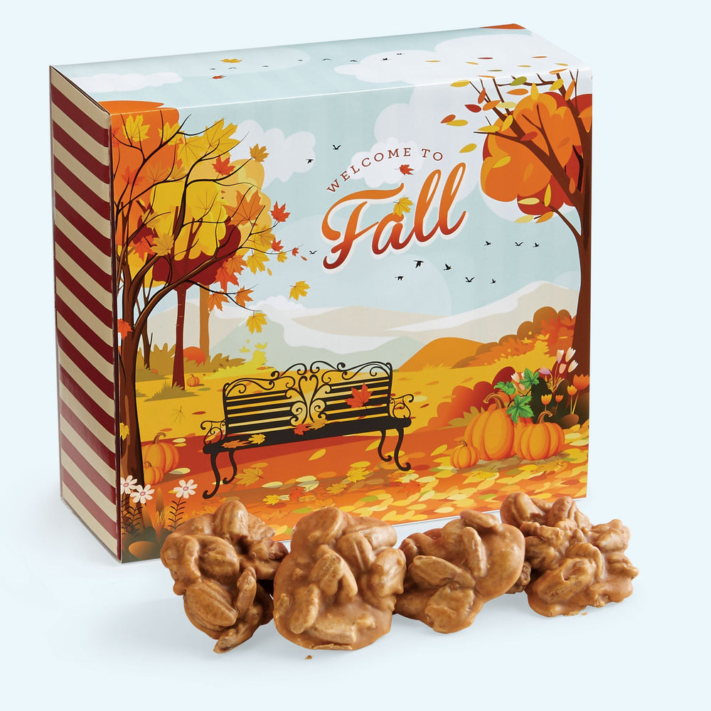 Original Pecan Pralines in a Fall Themed Gift Box