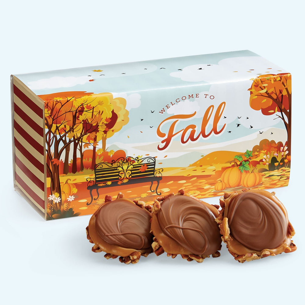 Milk Chocolate Gophers in a Fall Themed Gift Box