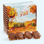 Milk Chocolate Gophers in a Fall Themed Gift Box 24pc