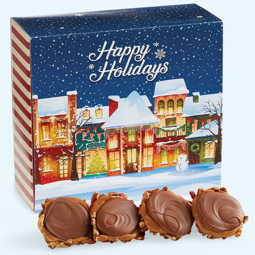 24 Milk Chocolate Gophers in a Holiday Gift Box