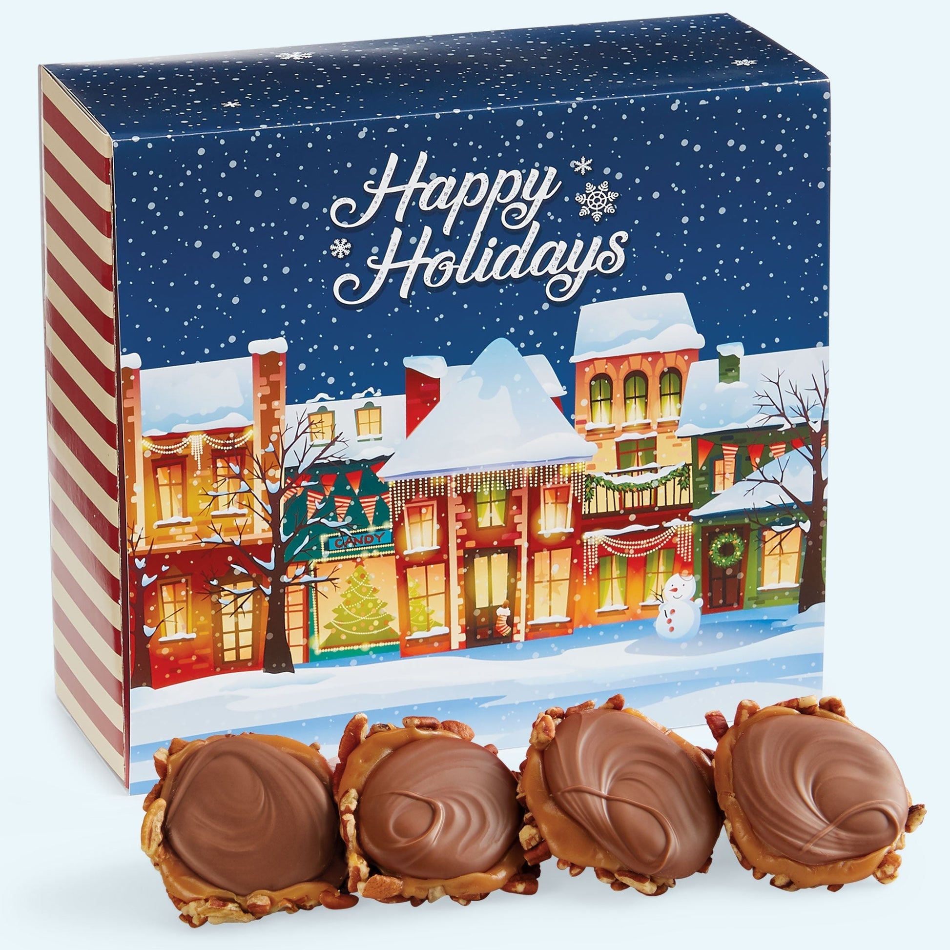 24 Milk Chocolate Gophers in a Holiday Gift Box